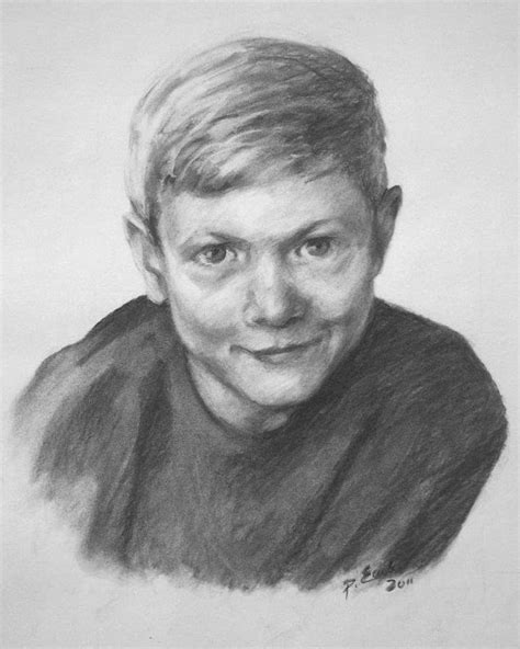 Realistic Drawing Of A Teenage Boy