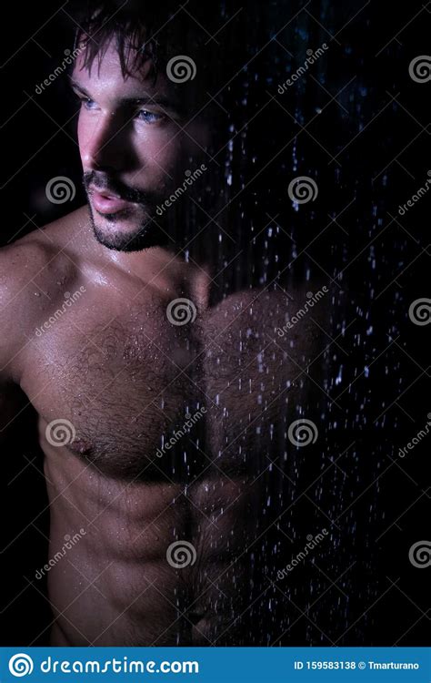 Handsome Naked Man In Underwear Posing Dramatic Royalty Free Stock Image Cartoondealer Com