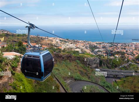 View From The Teleferico Cable Car In Funchal Madeira Stock Photo Alamy