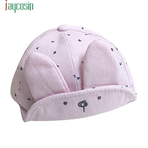 Kids Baby Bunny Rabbit Visor Baseball Cap Casquette Cotton Peaked Hat