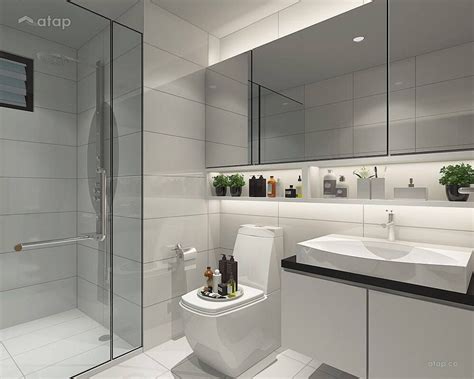 Minimalistic Bathroom Condominium Design Ideas And Photos Malaysia Atap
