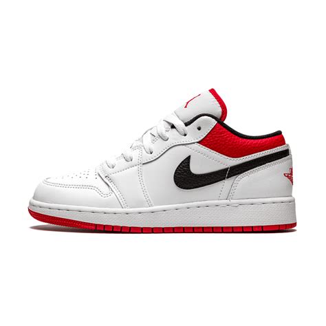 Air Jordan 1 Low Gs White Gym Red — Kick Game