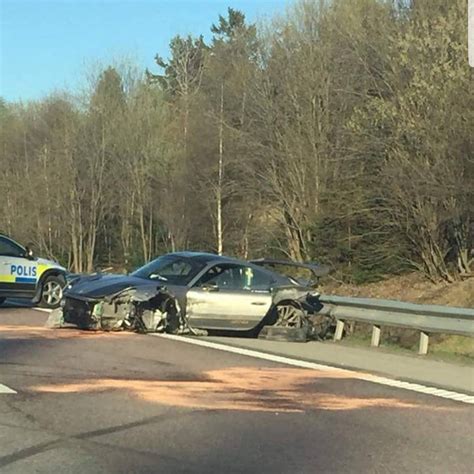 Another Porsche 911 Gt2 Rs Crashes Hard In Sweden Carscoops