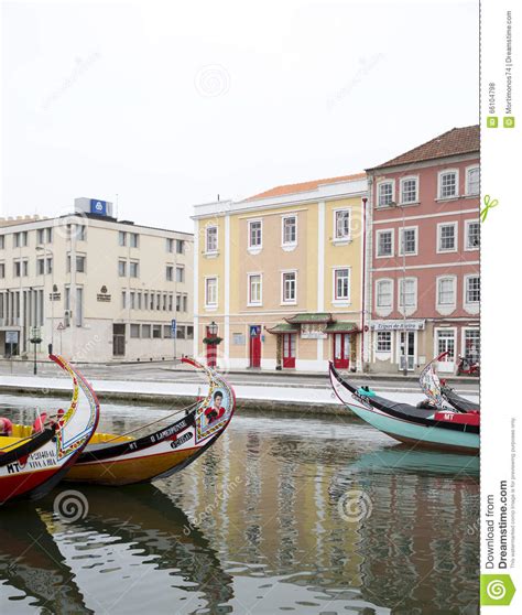 City Reflections In The Riveraveiro Portugal Editorial Stock Photo