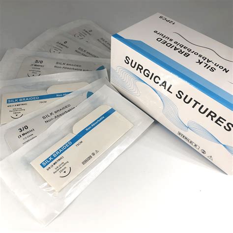 Ethicon 20 30 40 Silk Surgical Sutures Practice Kit With Without