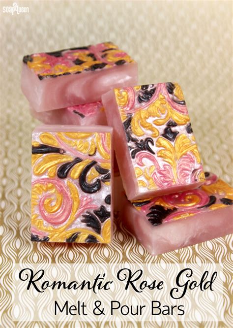 Romantic Rose Gold Melt And Pour Bars Soap Queen
