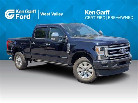 Pre Owned 2022 Ford F 350 Platinum 4 Door Crew Cab Truck In West Valley