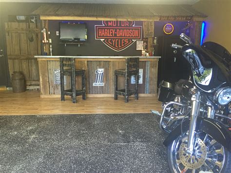 Rustic Garage Bar For Your Man Cave