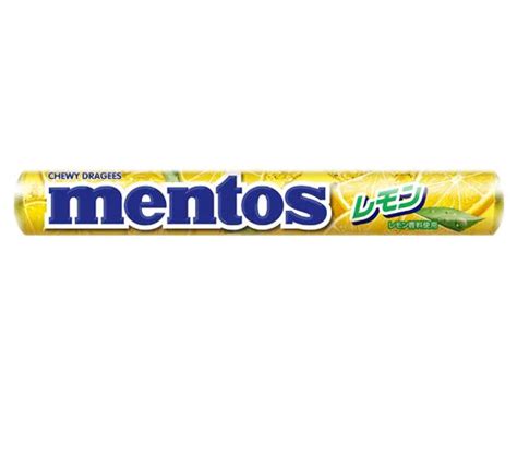 Mentos Lemon Flavour Chewy Dragees 40g Roll Lollies N Stuff