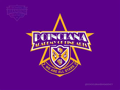 Poinciana Academy Of Fine Arts Logo Design By School Branding Agency On