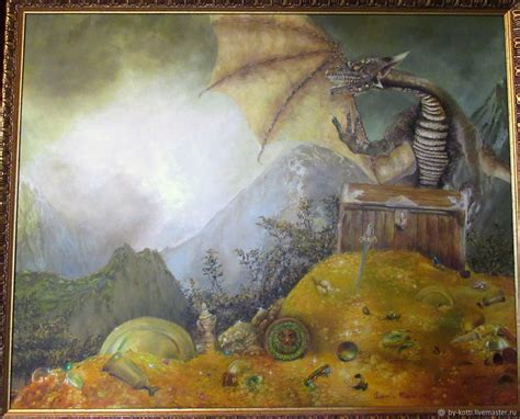 Картины Дракон на золоте в интернет магазине Ярмарка Мастеров по цене