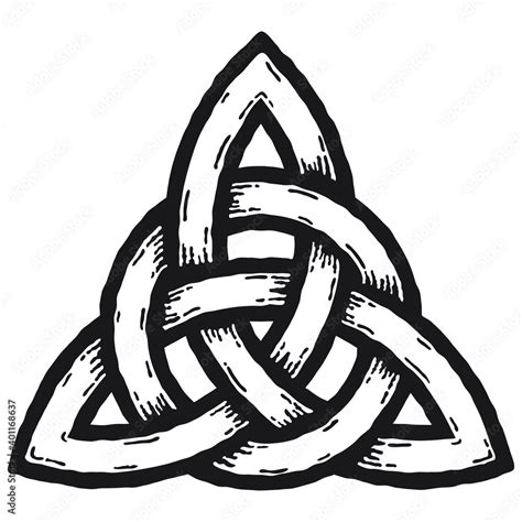 Celtic Symbol Trinity Knot Symbol Made With Celtic Knots To Use In
