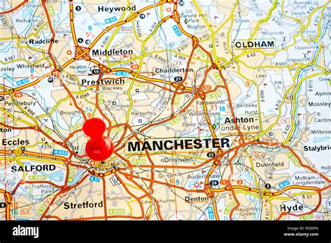 Mapa De La Ciudad De Manchester Fotografías E Imágenes De Alta