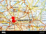 Mapa de la ciudad de manchester fotografías e imágenes de alta ...