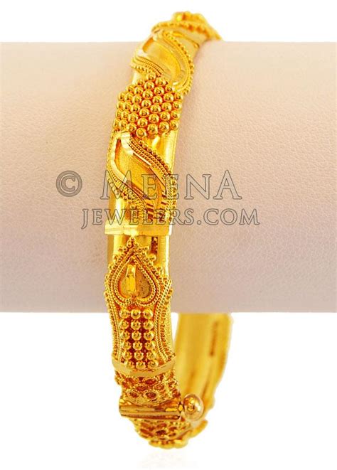 22k Designer Kadas 1pc Baka17862 Exclusive 22k Gold Hand Made
