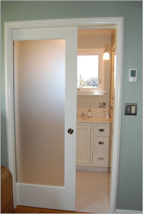 Cute Frosted Glass Interior Bathroom Doors Concept Home Sweet Home