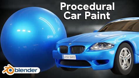 Procedural Car Paint Blender Tutorial Youtube