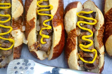 Pretzel And Beer Grilled Bratwurst Make The Best Of Everything