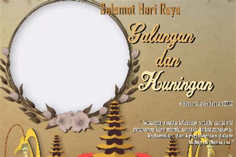 Gratis Link Twibbon Hari Raya Galungan Dan Kuningan Tersedia Berbagai Desain Keren