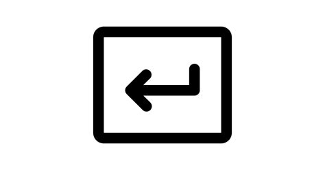 Key Return Free Vector Icon Iconbolt