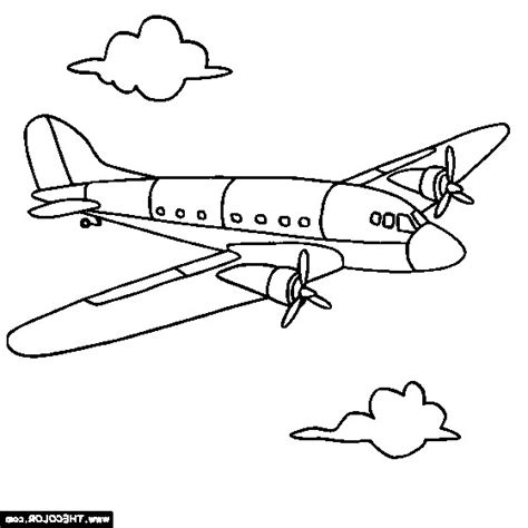 Aviones Para Colorear 🥇 ¡dibujos Para Imprimir Y Pintar
