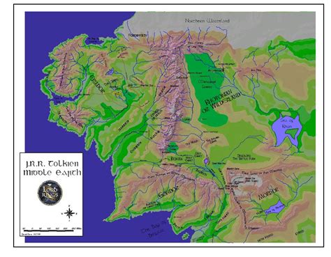 Middle Earth Map Unknown
