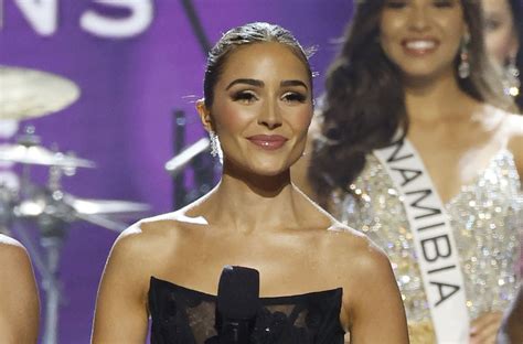 Miss Universe Host Olivia Culpo Goes High Low Onstage In Sparkling