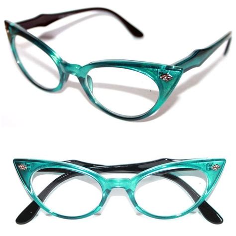Turquoise Cat Eye Glasses Frames Vintage Glasses Frames Fashion Eye