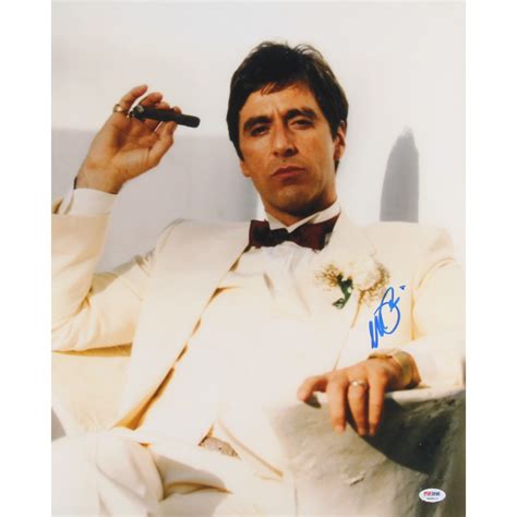 Al Pacino Signed Scarface 16x20 Photo Psa Coa Pristine Auction