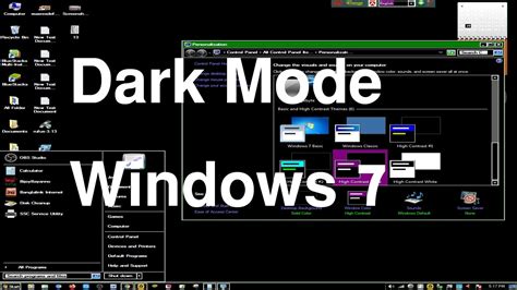 How To Enable Dark Mode In Windows 7 How To Install Dark Mode