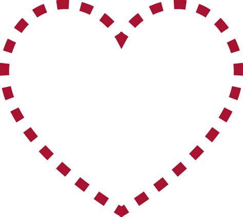 Red Heart Outline Png Image For Free Download