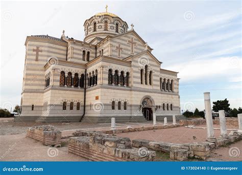 The Saint Vladimir Cathedral Exterior Crimea Stock Photo Image Of