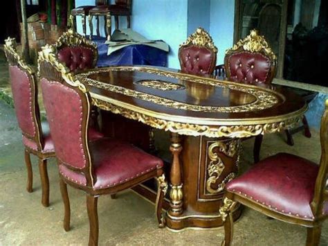 Meja Makan Ukir Jepara Mewah Furniture Jepara Jati