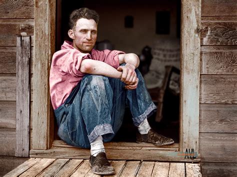 Colors For A Bygone Era Colorized American Farmer In The Great