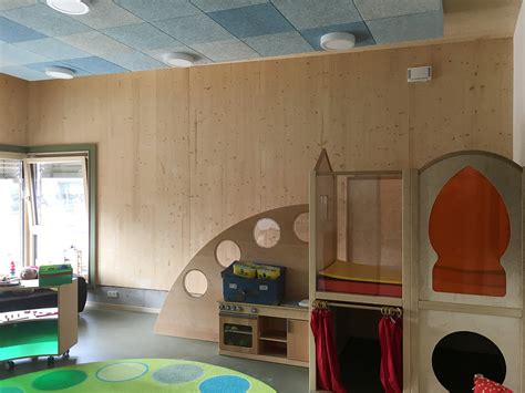 Kindergarten Storchennest Pfatter Fleischmann Holzbau