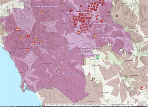 Maps Kincade Fire Explodes To 5 Times The Size Of Manhattan