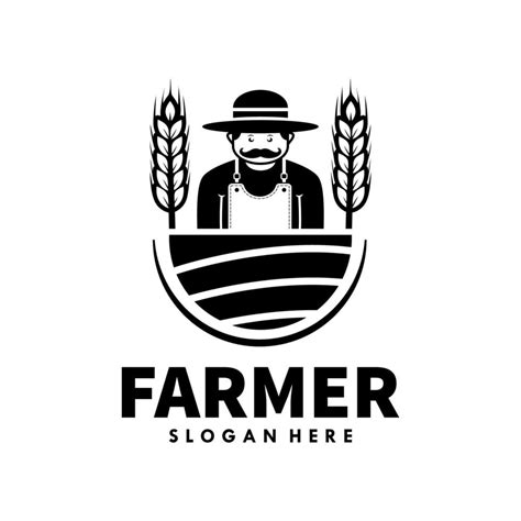 Farmer Logo Design Template Premium Vector 11224045 Vector Art At Vecteezy