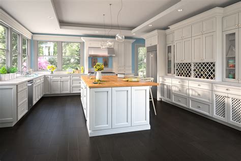 Providence White Pre Assembled Kitchen Cabinets The Rta Store