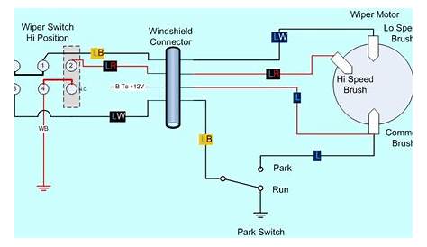 wiper motor circuit diagram
