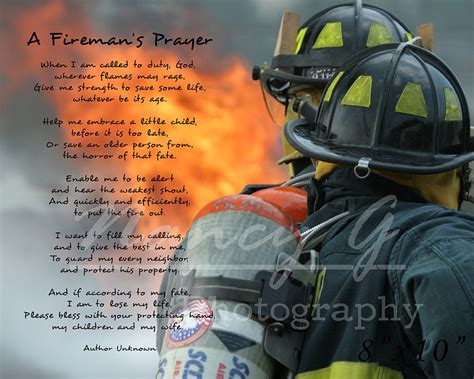 Firemans Prayer Firefighter T Fire Department Poster Firefighter