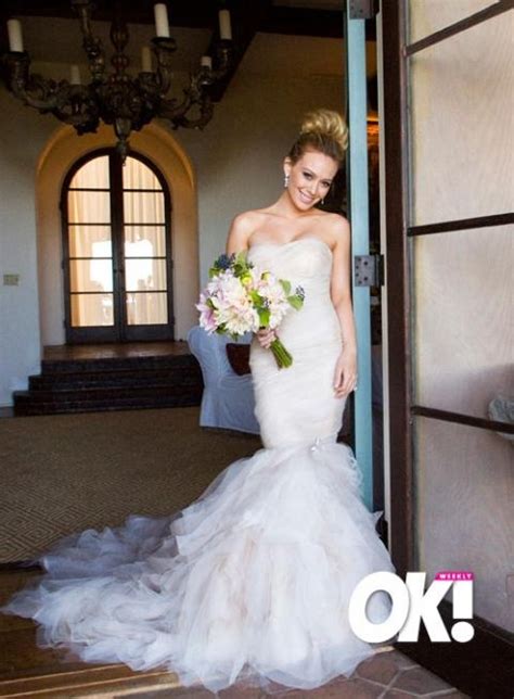 Ok Exclusive Pics Bride Hilary Duff Dazzles On Her Big Day Vestido