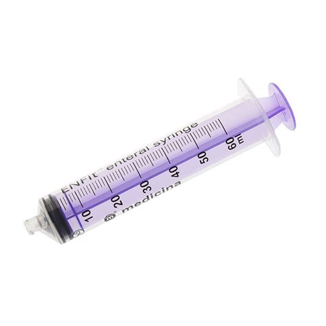 Enfit Enteral Purple Syringe 60ml Sterile Single Use