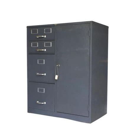 Password, card, password+card or password+password, if needed, bluetooth available. Vintage Cole Steel Filing Cabinet With Safe | Chairish