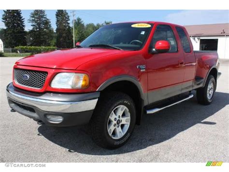 Bright Red 2003 Ford F150 Fx4 Supercab 4x4 Exterior Photo 51848594