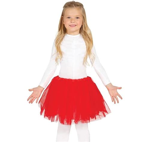 Tutu Rojo Infantil Para Niñas Barato