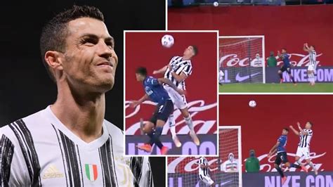 Cristiano Ronaldo Pulls Off Insane Gravity Defying Jump As Juventus