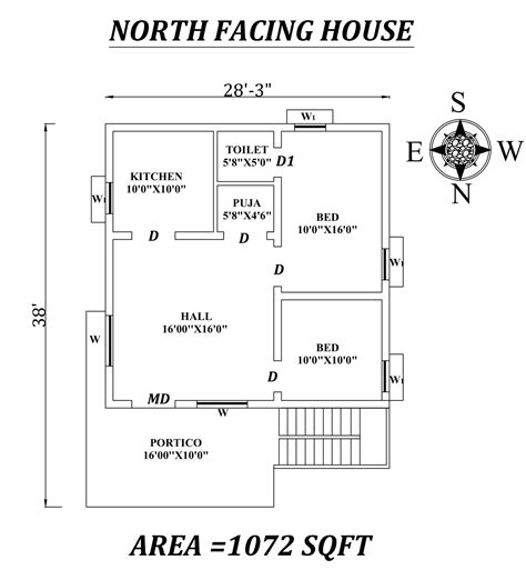 North Facing House Elevation