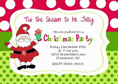 Blank Christmas Invitation Templates Free Of Christmas Party Invitation