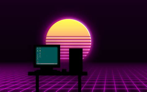 Windows 95 During Sunset My First Vaporwave Art Rvaporwaveaesthetics