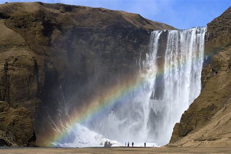 Rainbow Over Skogafoss Waterfall South License Image 71047590